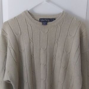 Nautica men's cable knit sweater